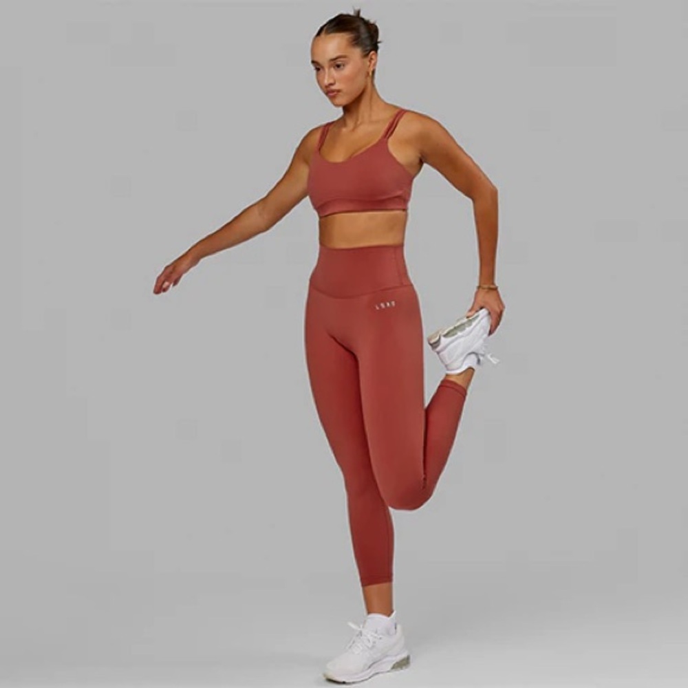 LSKD Base 2.0 High-Rise Tights Rust Terracotta Leggings